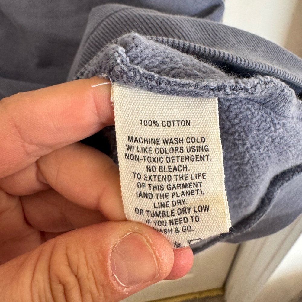 Alex Mill Davie Fleece Cardigan size xl.‎ Blue gray color - Picture 5 of 9